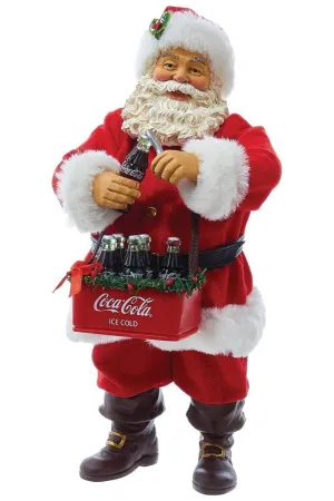 10.5" Fabriché™ Coca-Cola® Santa Opening A Coke