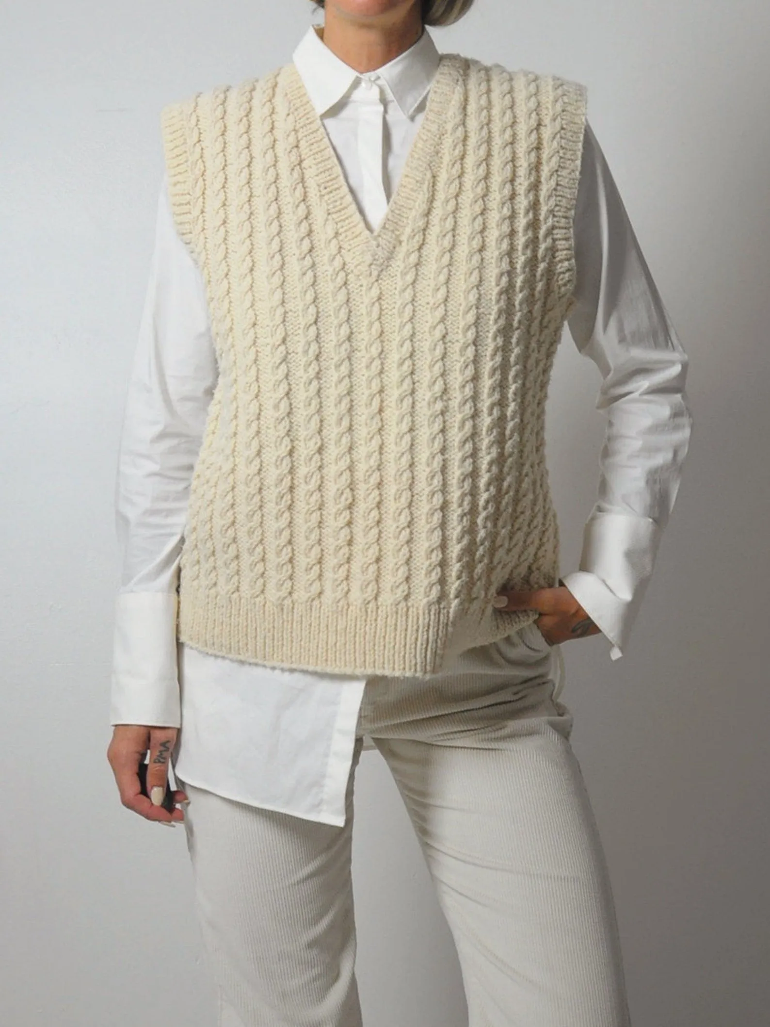 1980's Cableknit Sweater Vest