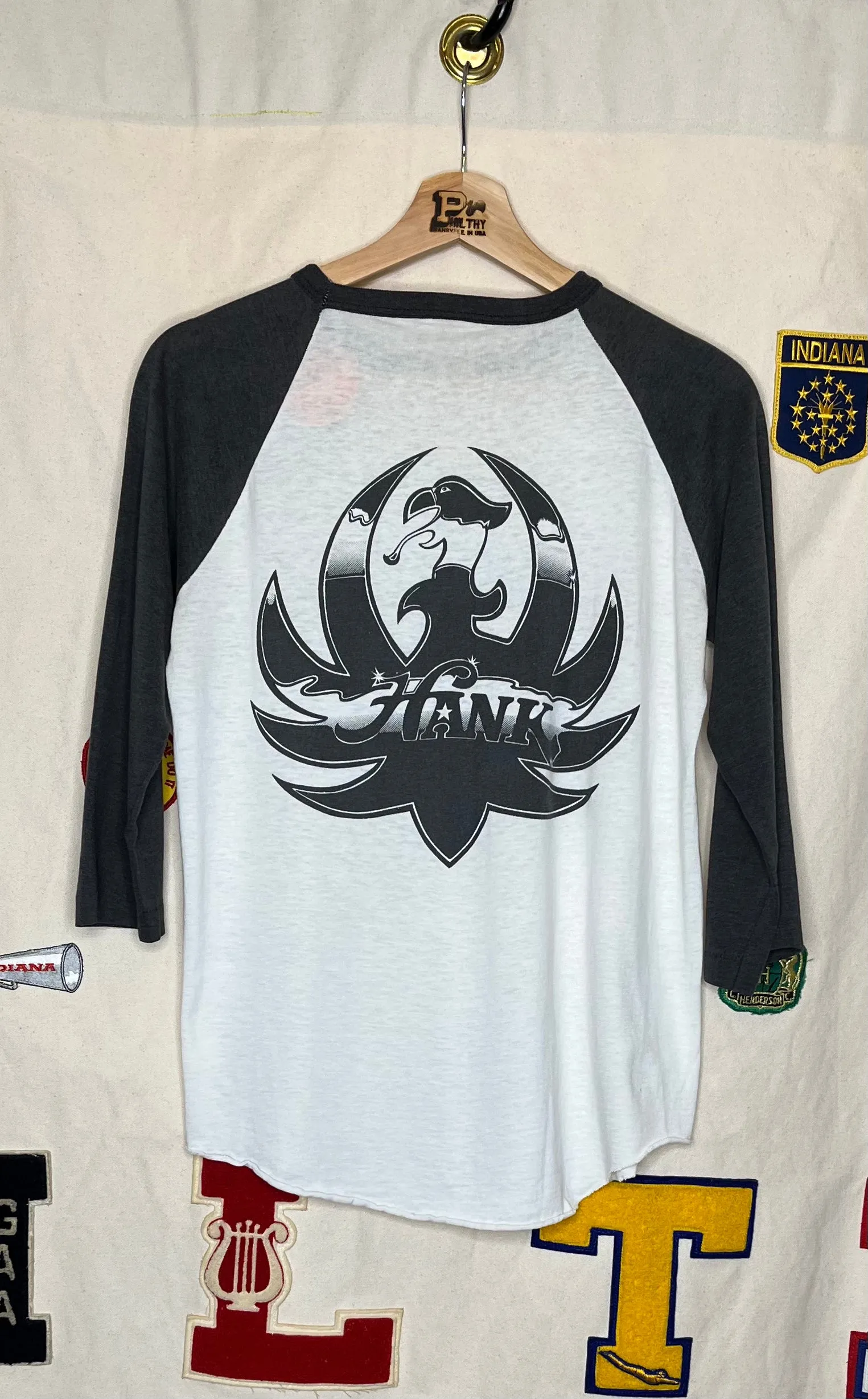 1987 Hank Williams Jr. Bocephus Raglan T-Shirt: M