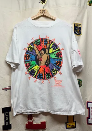 1990 Ultimate Warrior WWF T-Shirt: XL