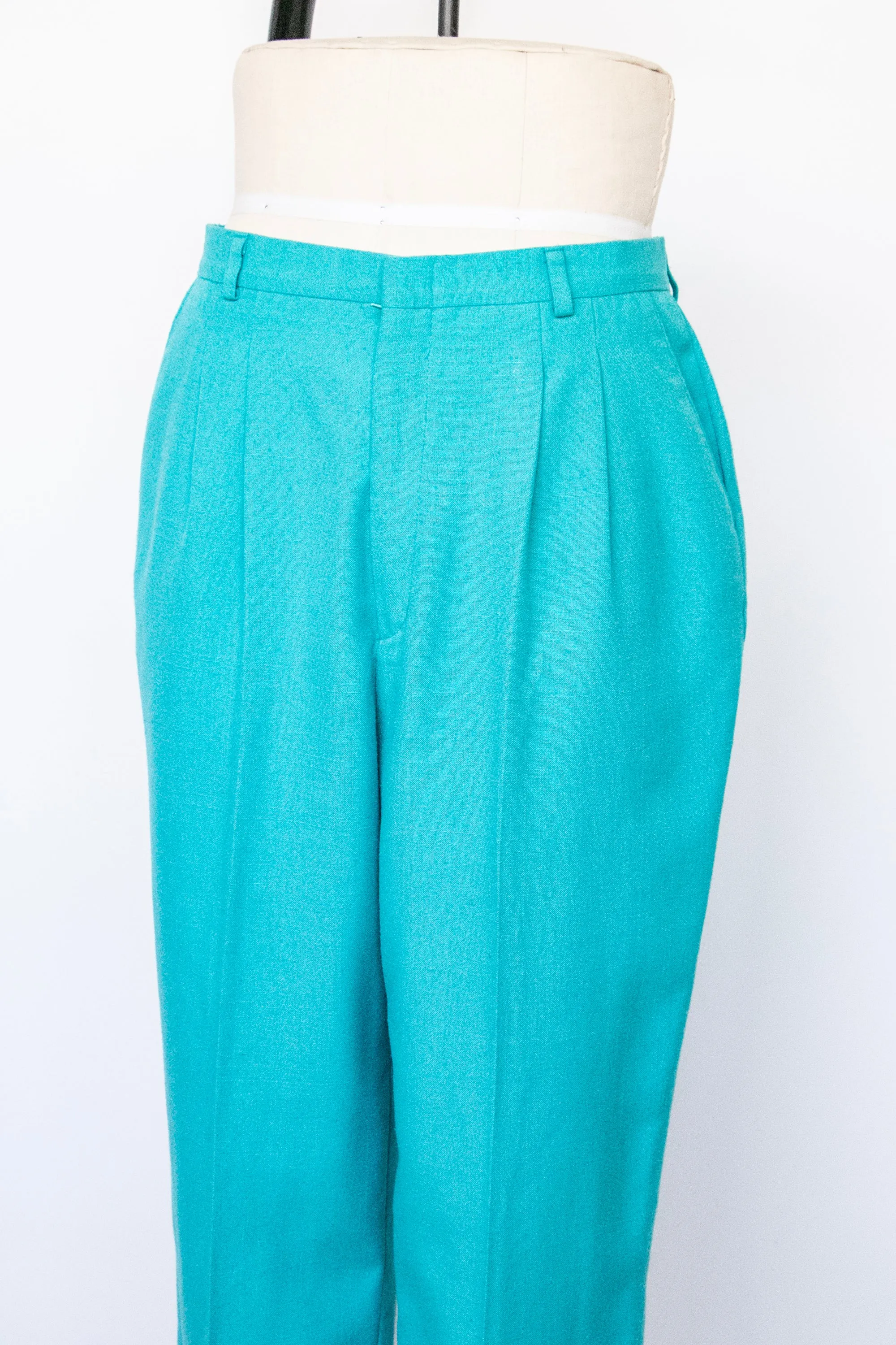 1990s Pants Trousers High Waist Tapered Leg M