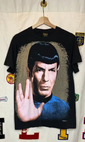 1991 Spock Star Trek Big Face T-Shirt: M