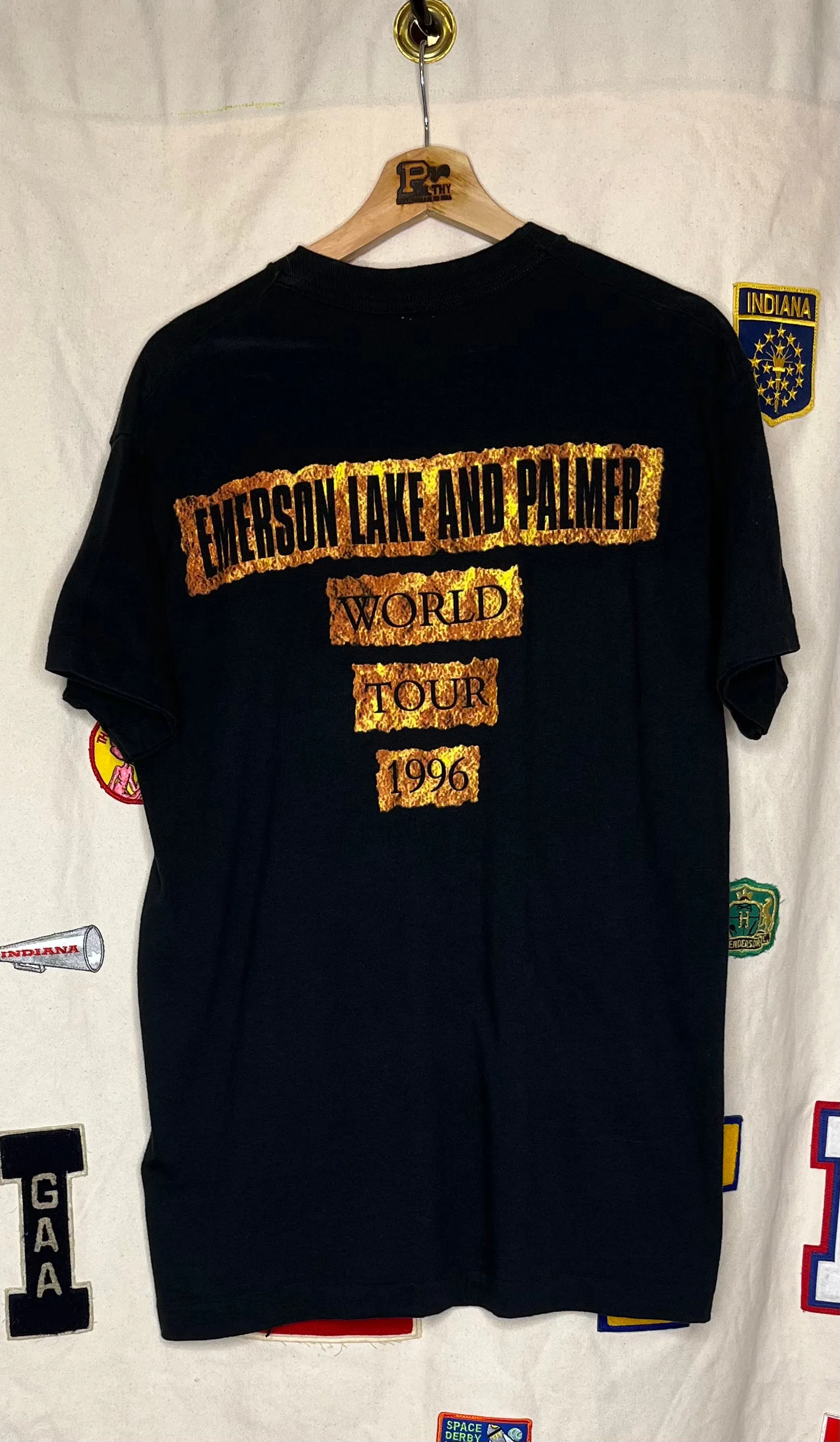 1996 ELP Emerson Lake and Palmer World Tour T-Shirt: L