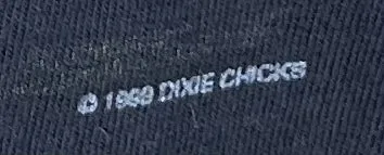 1999 Dixie Chicks "Chicks Rule" T-Shirt: L