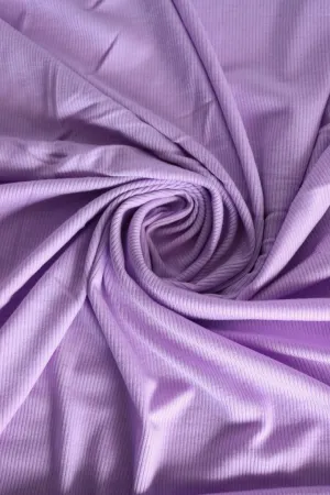 1YD 15IN REMNANT; Lavender K-Deer Tencel Spandex 1x1 Rib Knit | By The Half Yard