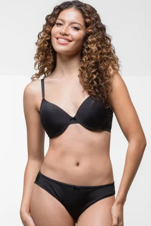 2 Pack T-Shirt Bras Black & Natural