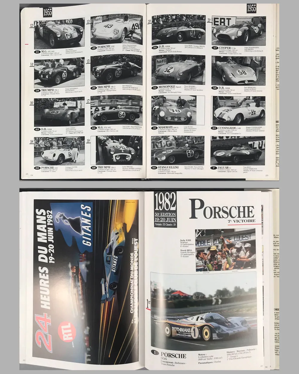 24 Heures du Mans 1923-1992 books - Two volumes by Moity, Teissedre and Bienvenu