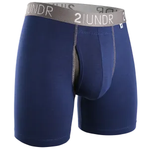 2UNDR Swing Shift 6" Boxer Brief 2U01BB.023 Navy/Grey