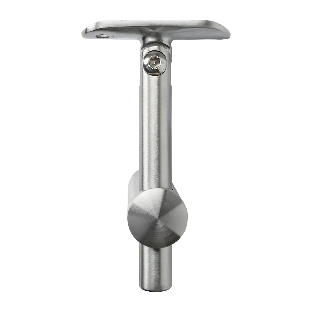 316 Stainless Steel Adjustable Handrail Tube Bracket To Suit Flat Post & 42.4mm Handrail