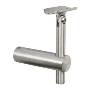 316 Stainless Steel Adjustable Handrail Tube Bracket To Suit Flat Post & 42.4mm Handrail