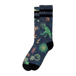 American Socks Space Dino Signature Socks