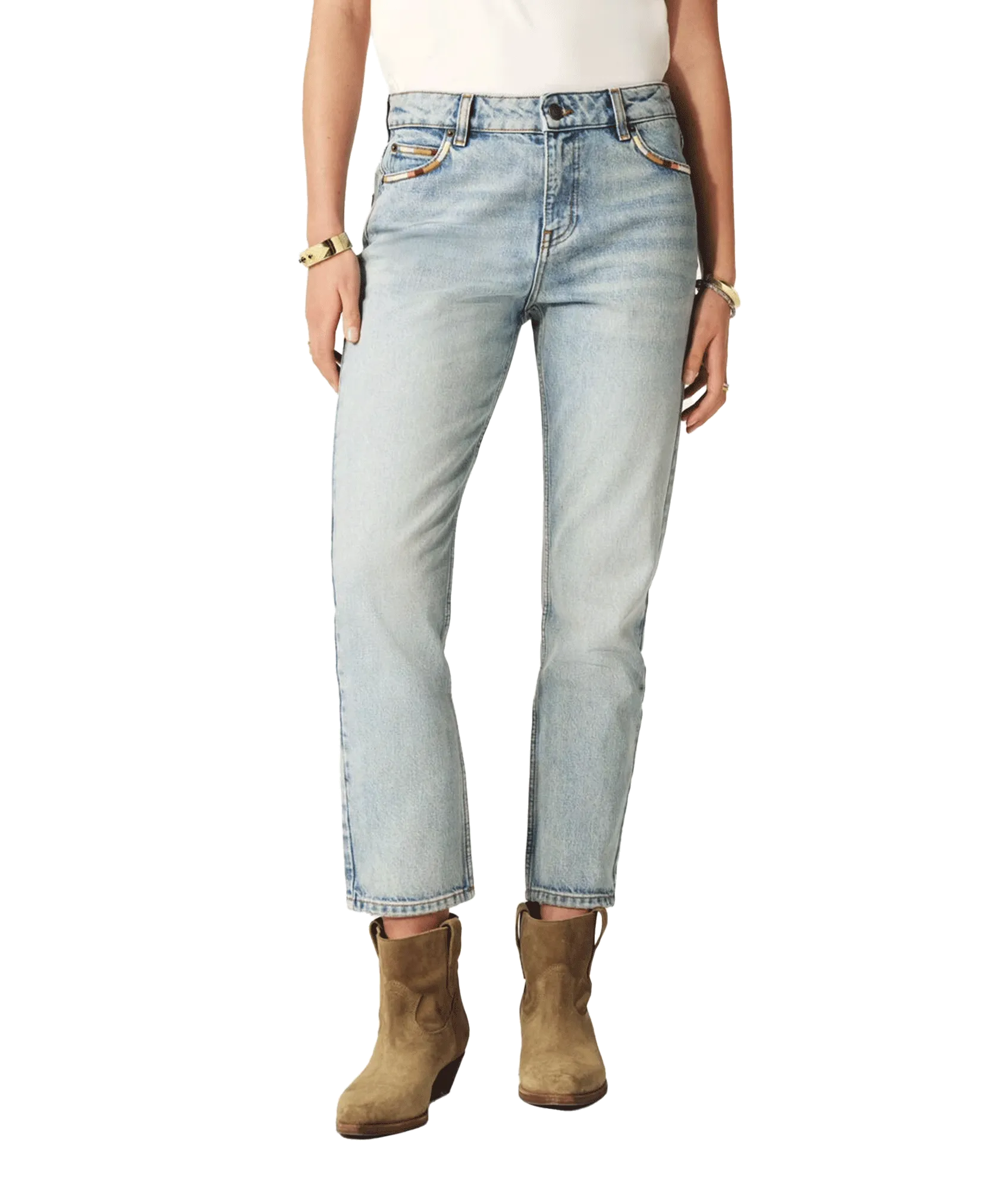 Ankle-grazing Jeans - Bue