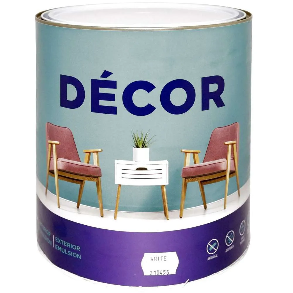 Apco Decor Semi Gloss Acrylic White 4L