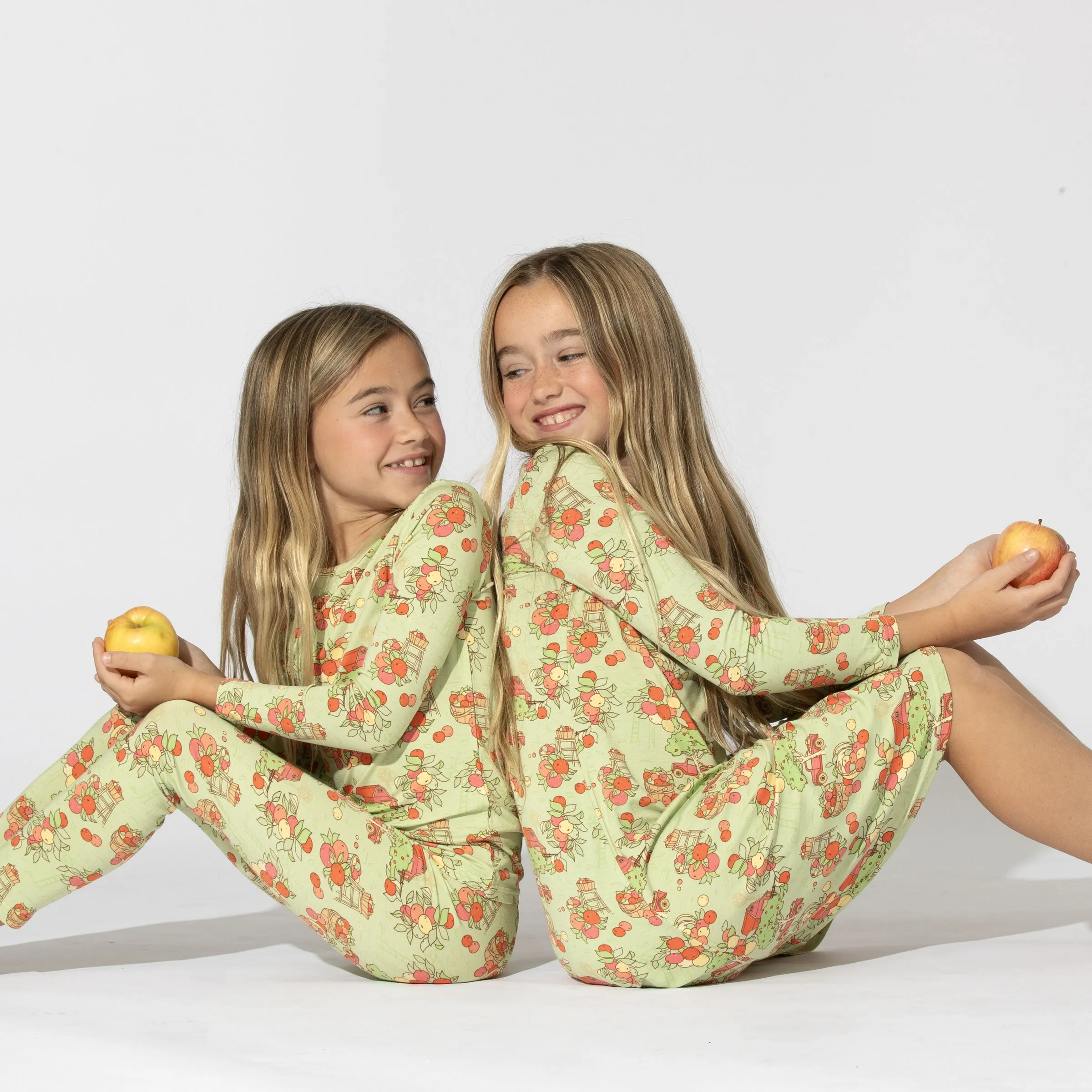 Apple Orchard Bamboo Kids Pajamas