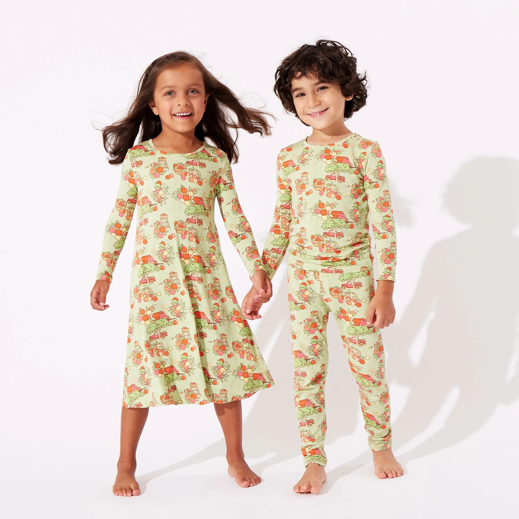 Apple Orchard Bamboo Kids Pajamas