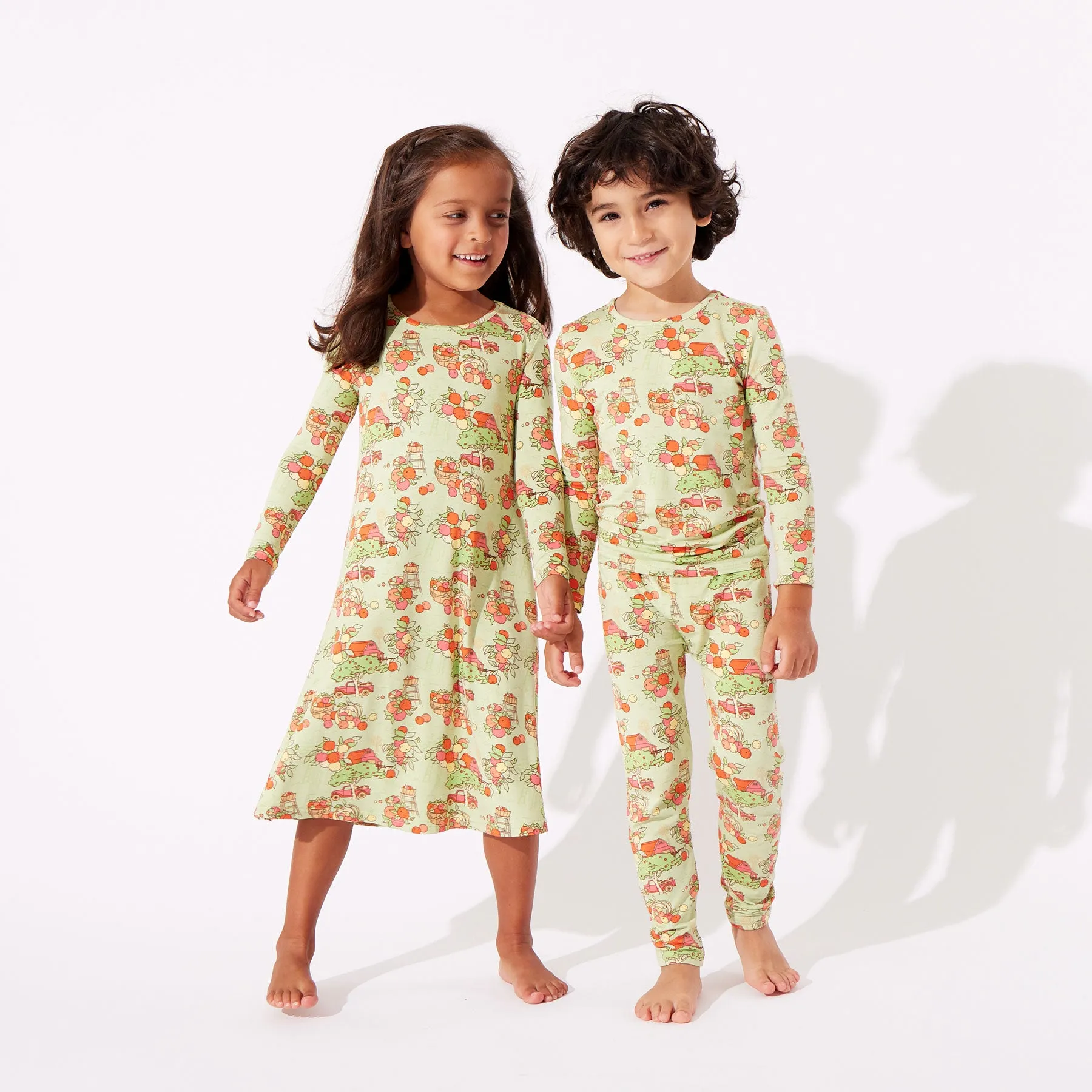 Apple Orchard Bamboo Kids Pajamas