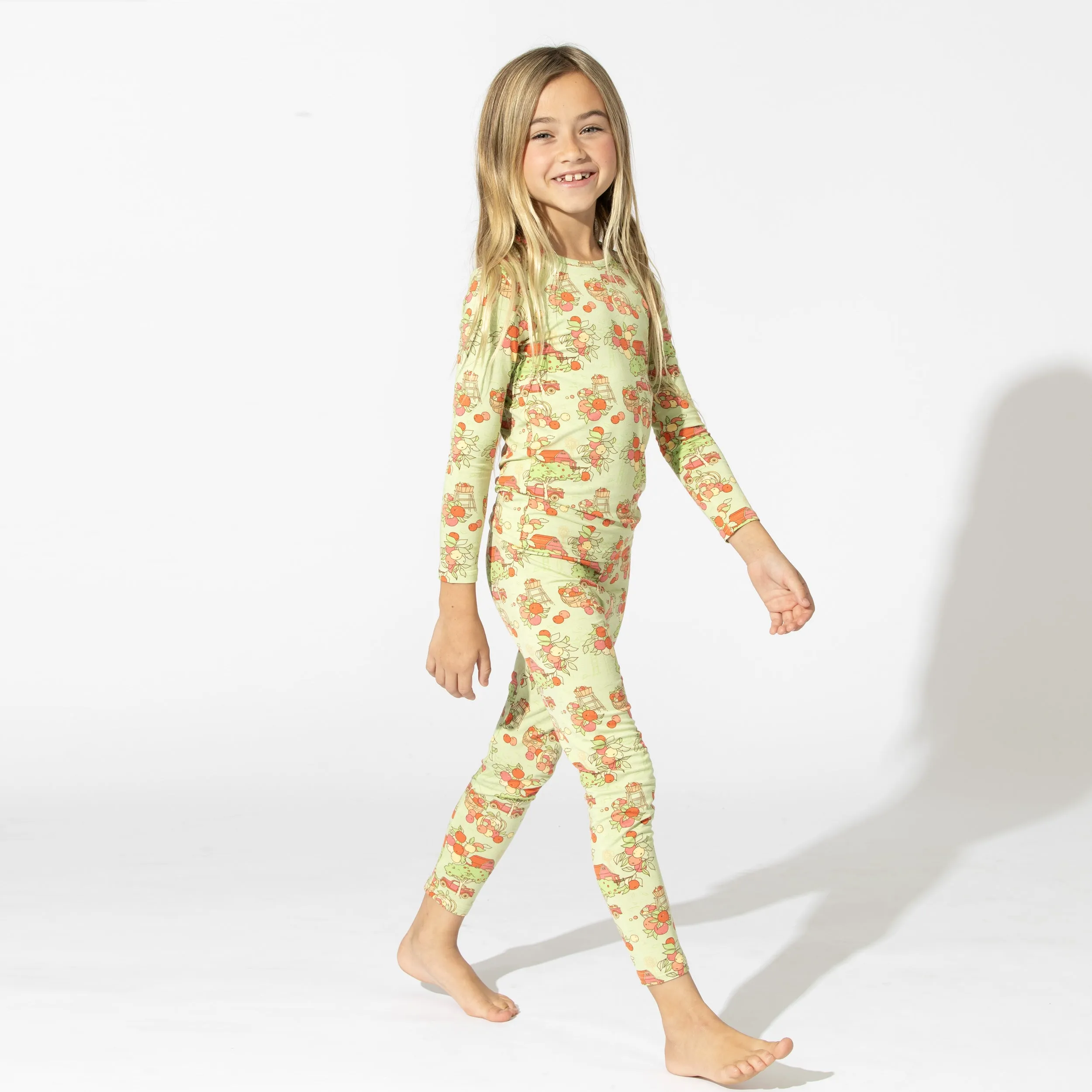 Apple Orchard Bamboo Kids Pajamas