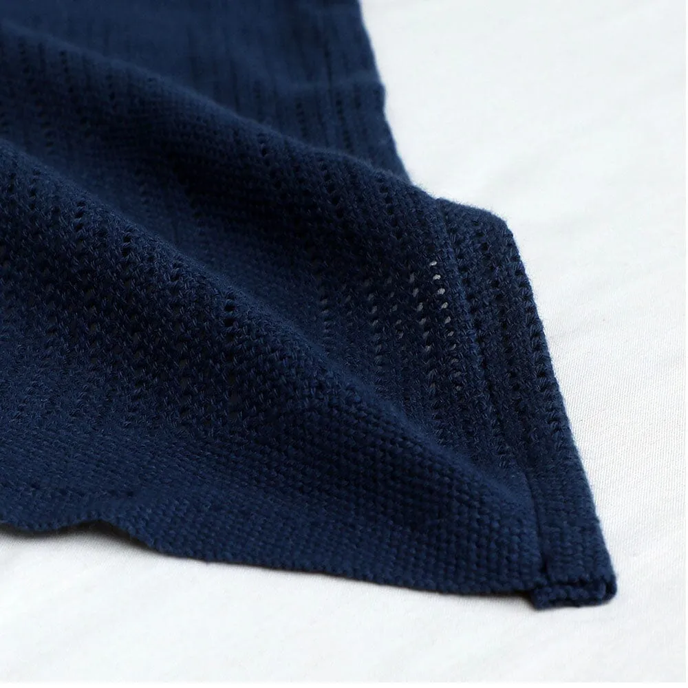 BABY CELLULAR BLANKET BLUE