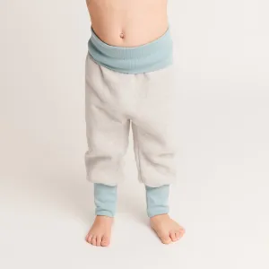 Baby fleece pants "Fleece Grey/Stone Blue"