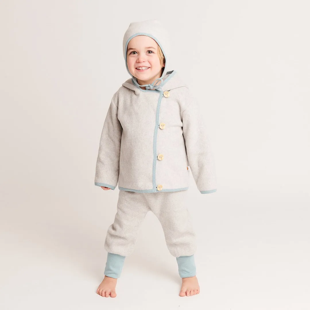 Baby fleece pants "Fleece Grey/Stone Blue"