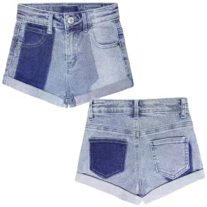 Baby Girls Jeans Shorts,Rolled Cuff Hem Simple Design Cute Summer Denim Pants