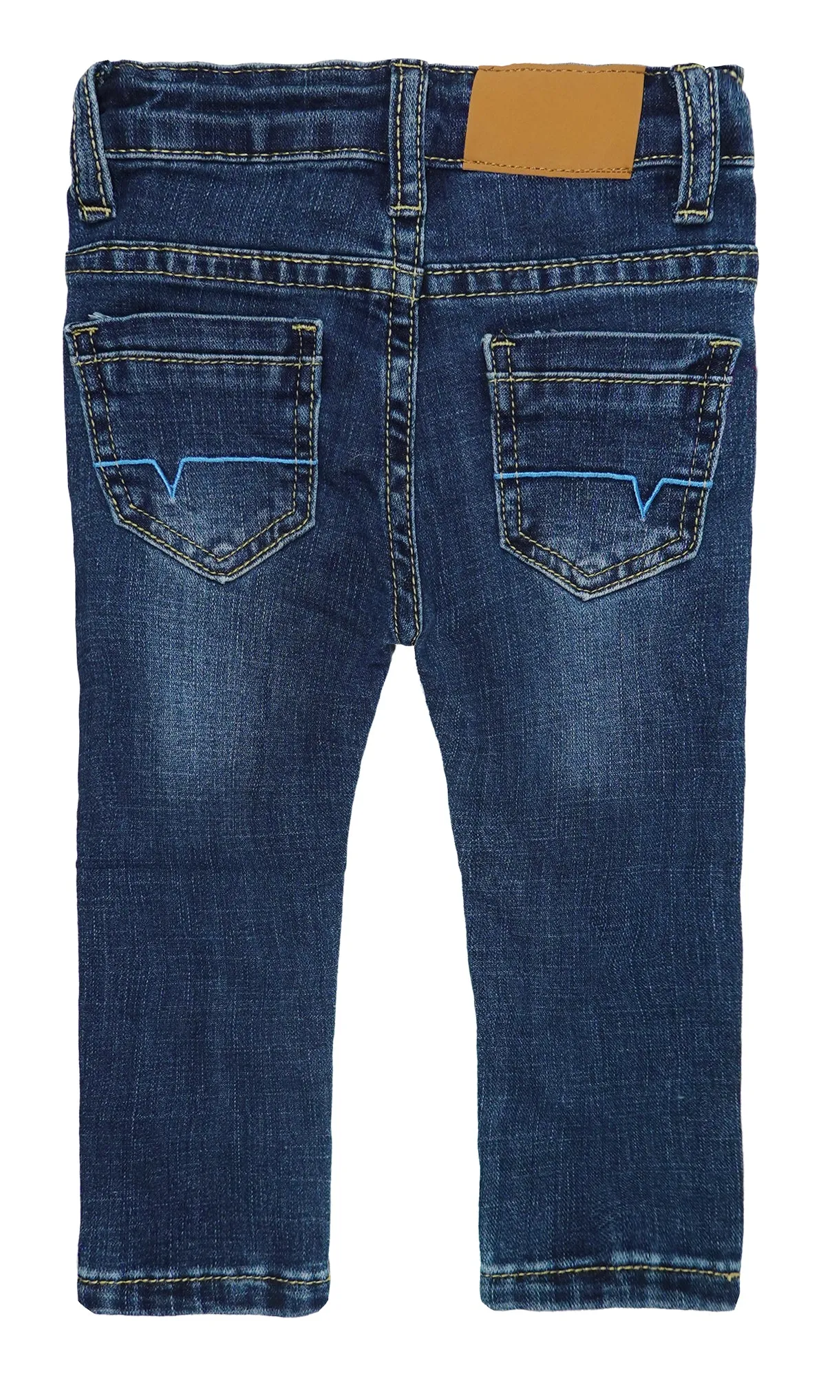 Baby Little Boys Girls Ripped Denim Soft Slim Pants Jeans