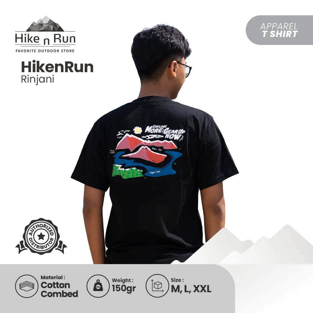 Baju Kaos Hike N Run T-shirt Rinjani