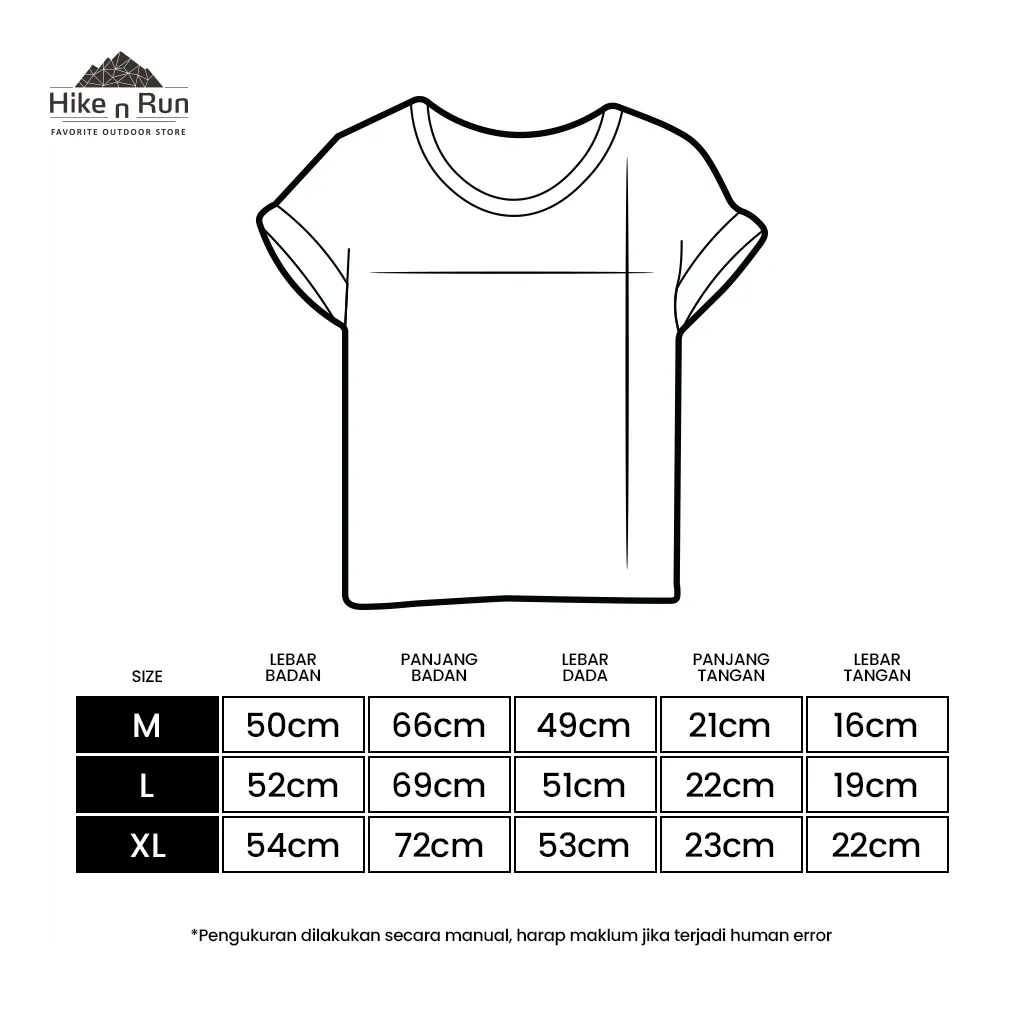 Baju Kaos Hike N Run T-shirt Rinjani