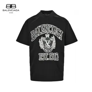 Balenciaga Est. 1917 Crest T-Shirt (Black)