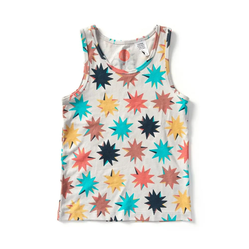 Bamboo/ Organic Cotton Star Bright Singlet