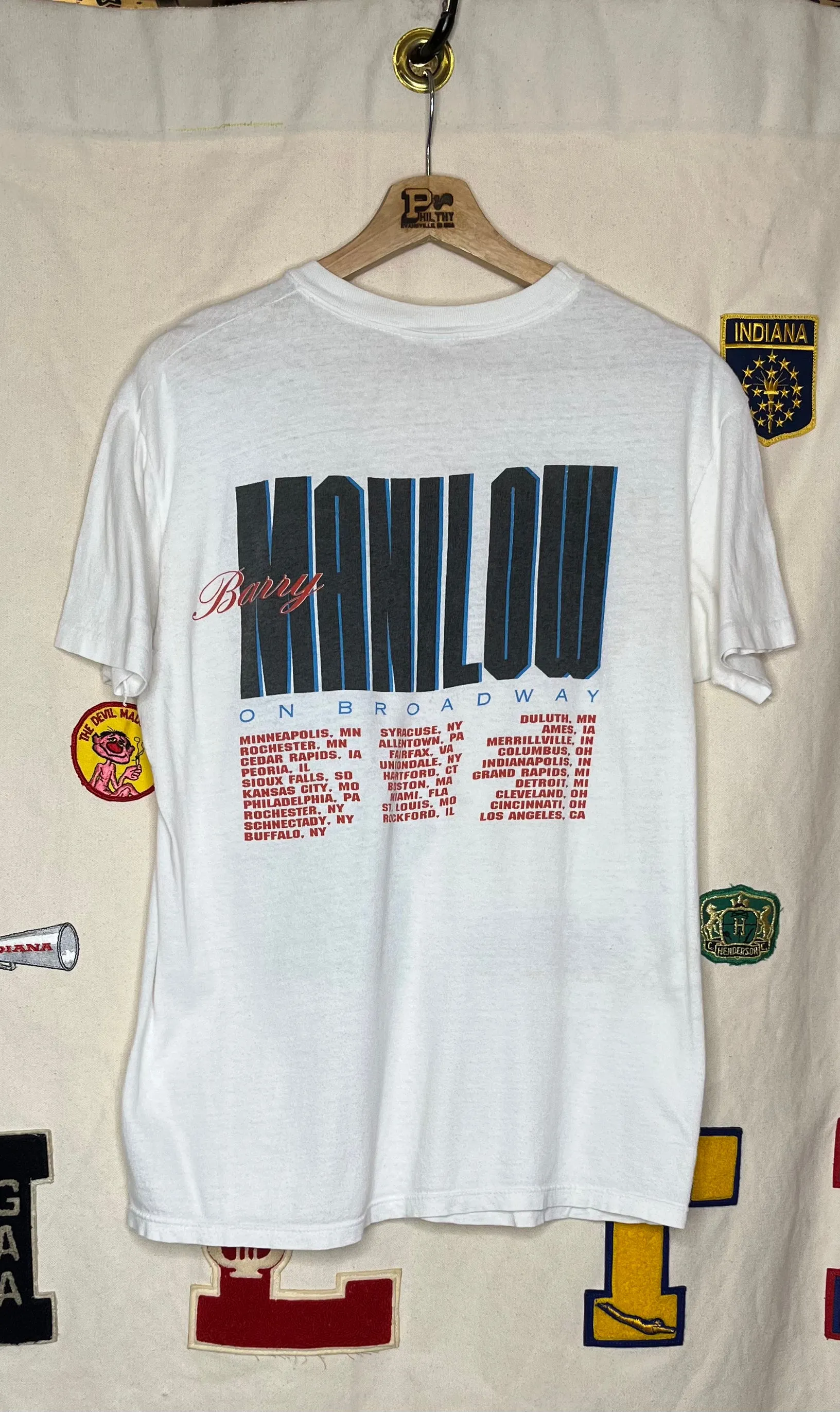 Barry Manilow Live on Broadway Tour T-Shirt: L