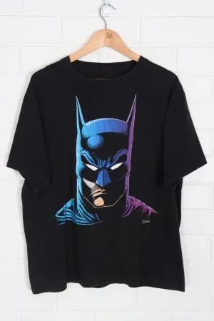 Batman DC Comics Colourful Headshot USA Made Tee (XL)