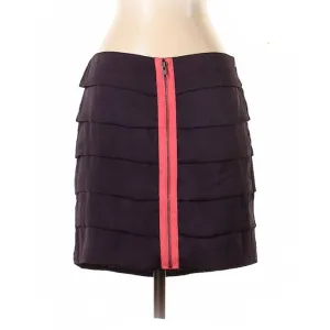 BB Dakota Plum Ruffle Skirt