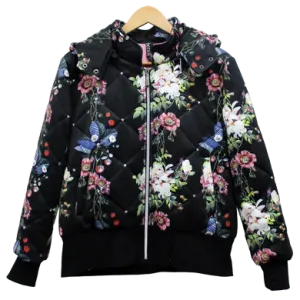 Berek Floral Diamond Trellis Bomber Jacket