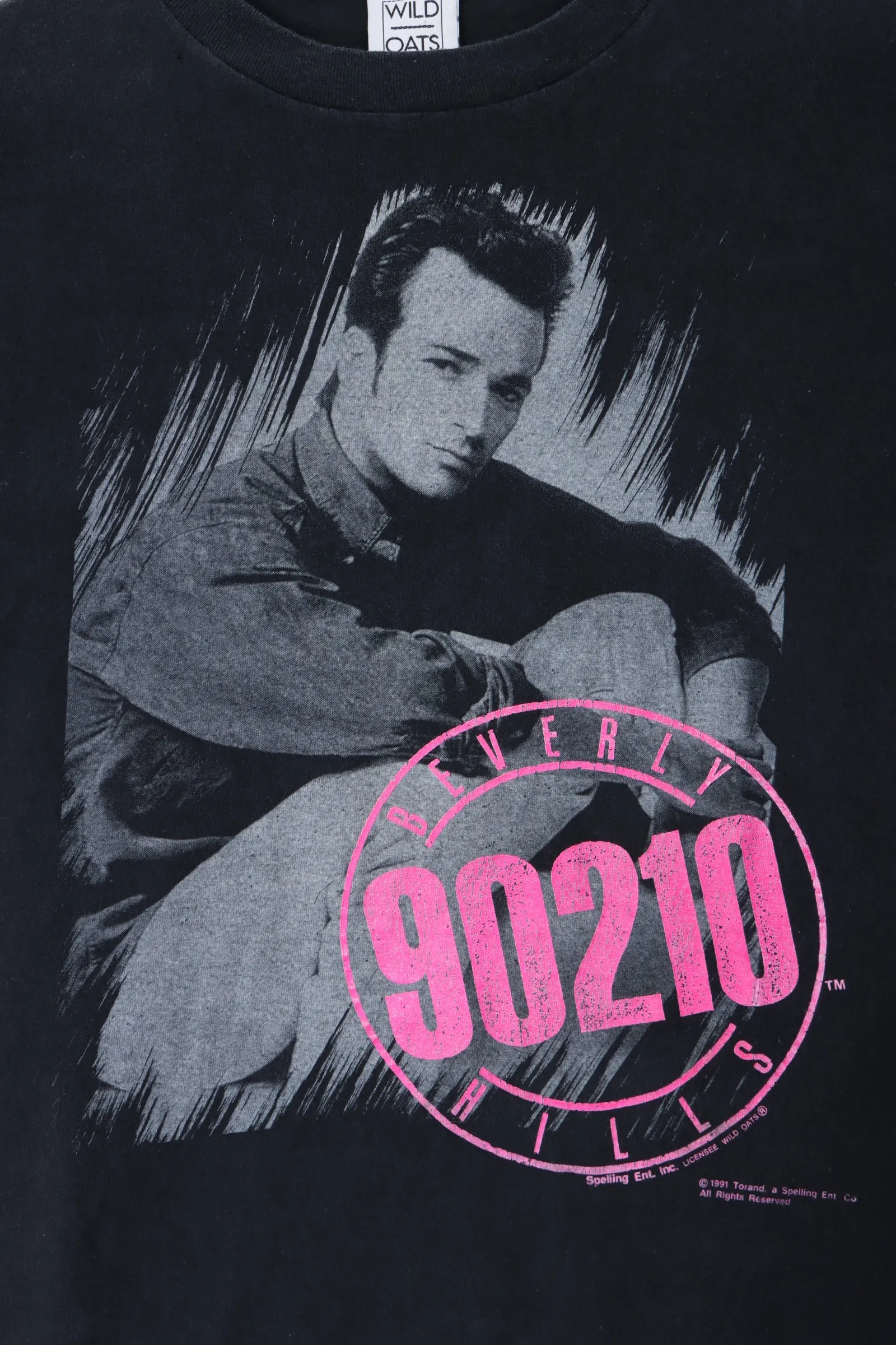 Beverly Hills 90210 Luke Perry 1991 Single Stitch T-Shirt USA Made (L)