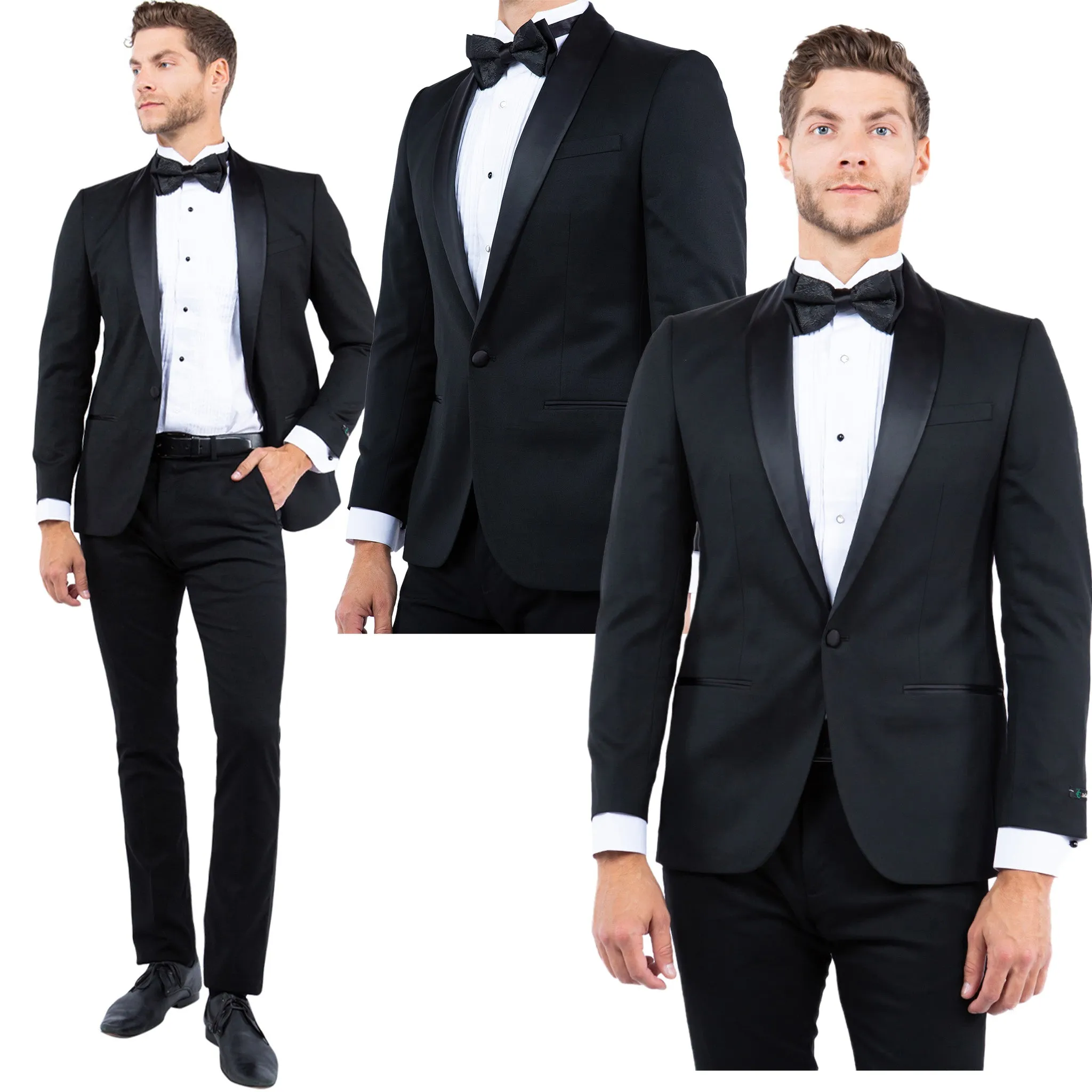 Black Shawl Collar Tuxedo Jacket