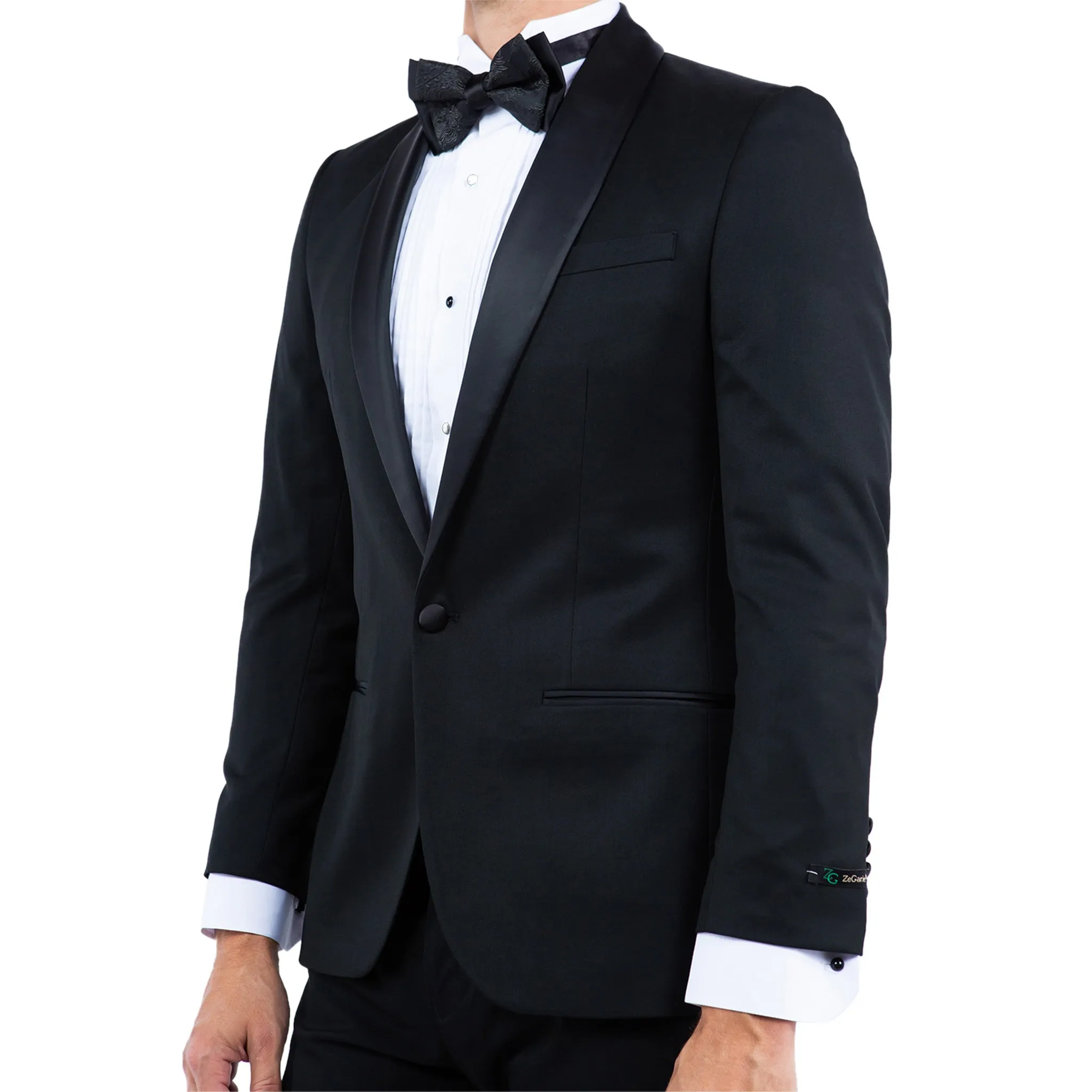 Black Shawl Collar Tuxedo Jacket