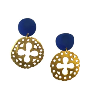 Blue Rosone Earrings