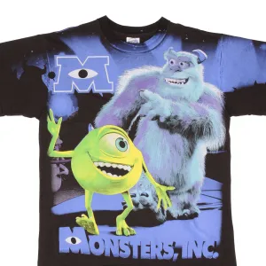 BOOTLEG ALL OVER PRINT MONSTER INC MIKE & SULLY TEE SHIRT SIZE XL