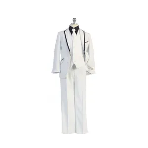 Boys White/Black Suit