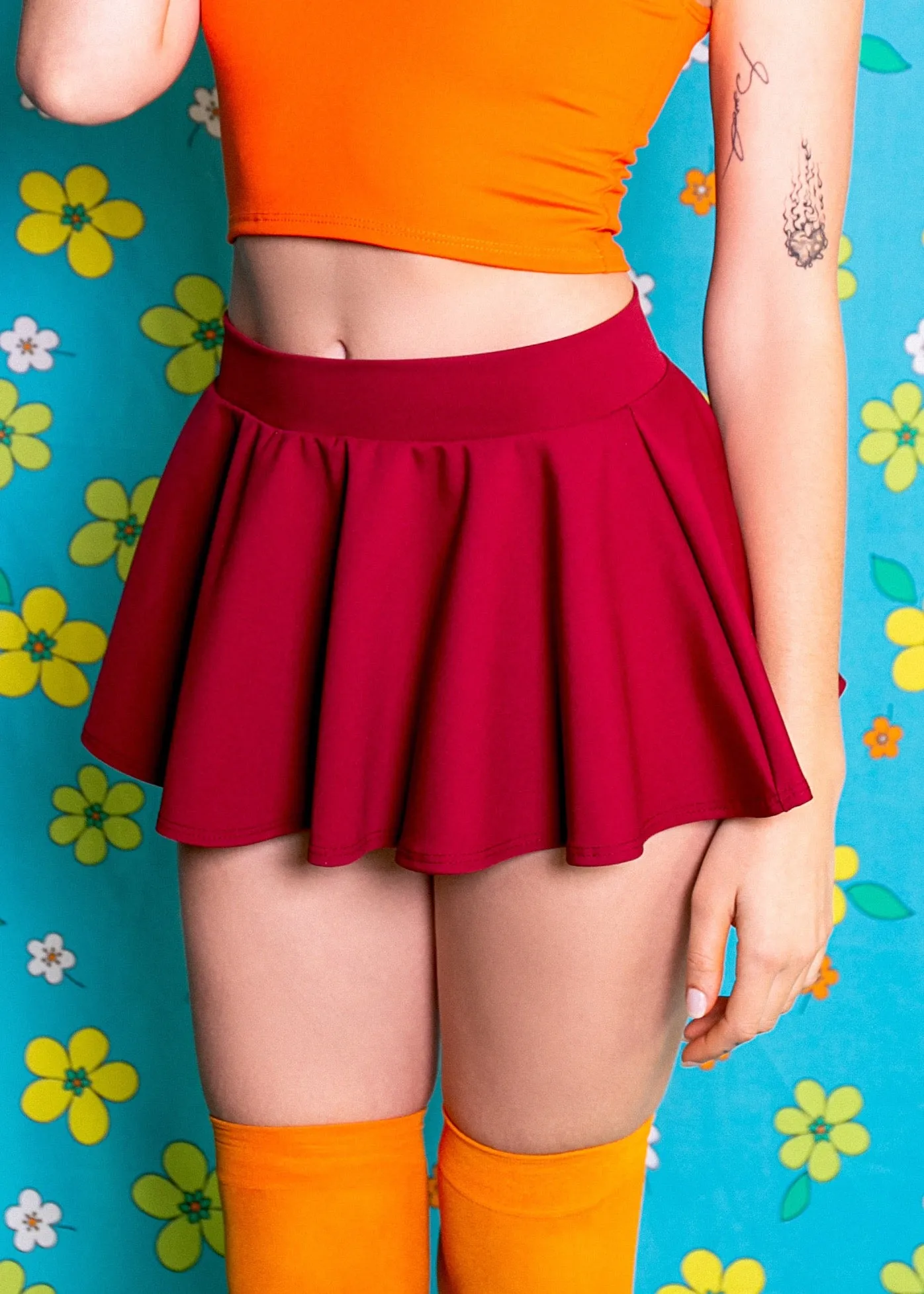 Brains of the Mystery Gang Mini Circle Skirt