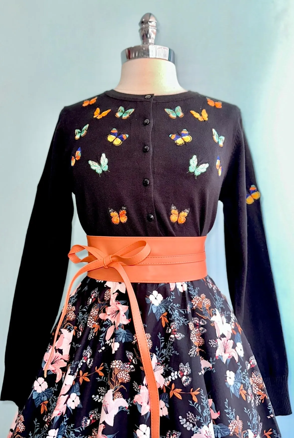 Butterfly and Lily Full Skirt by Eva Rose