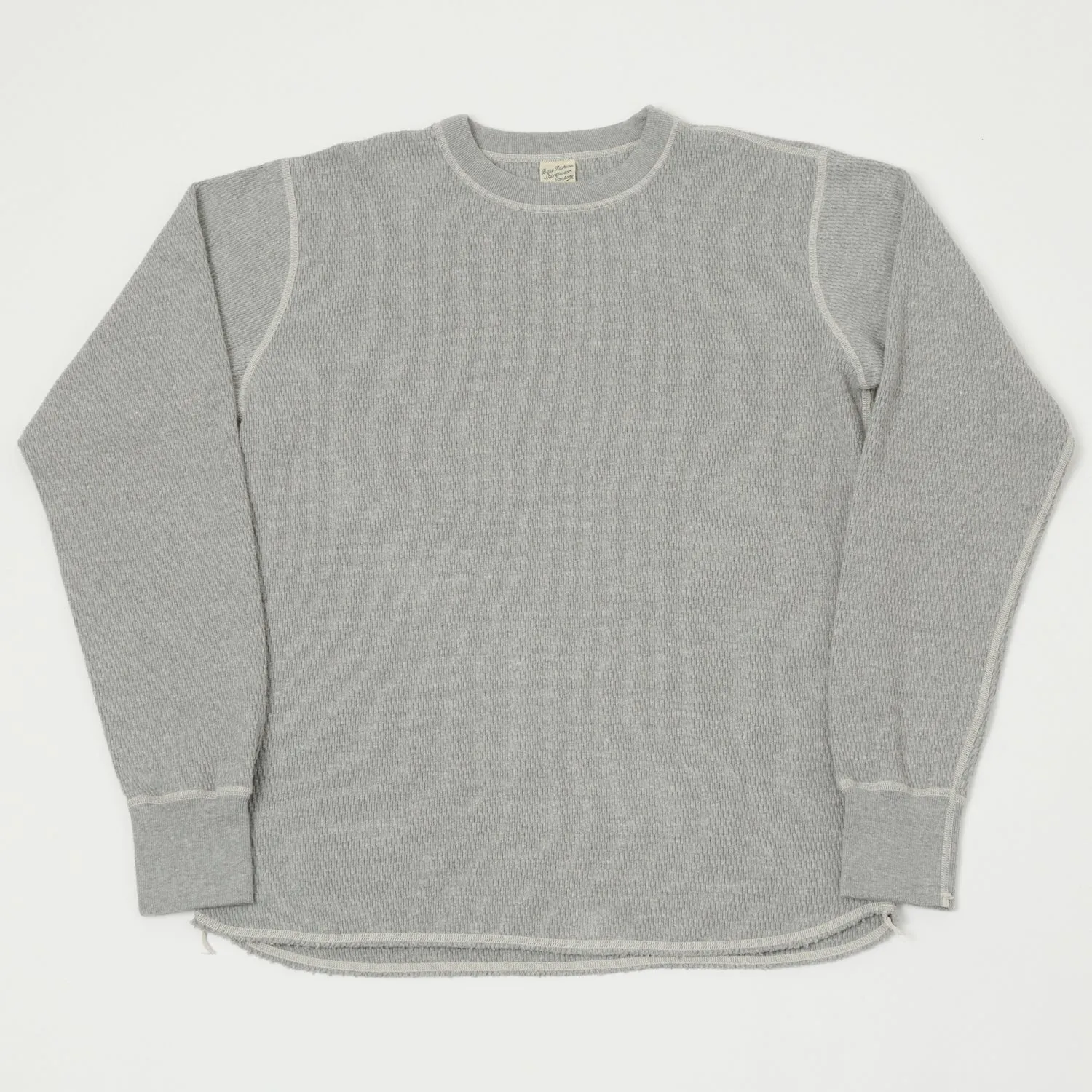 Buzz Rickson's L/S Thermal Tee - Heather Grey