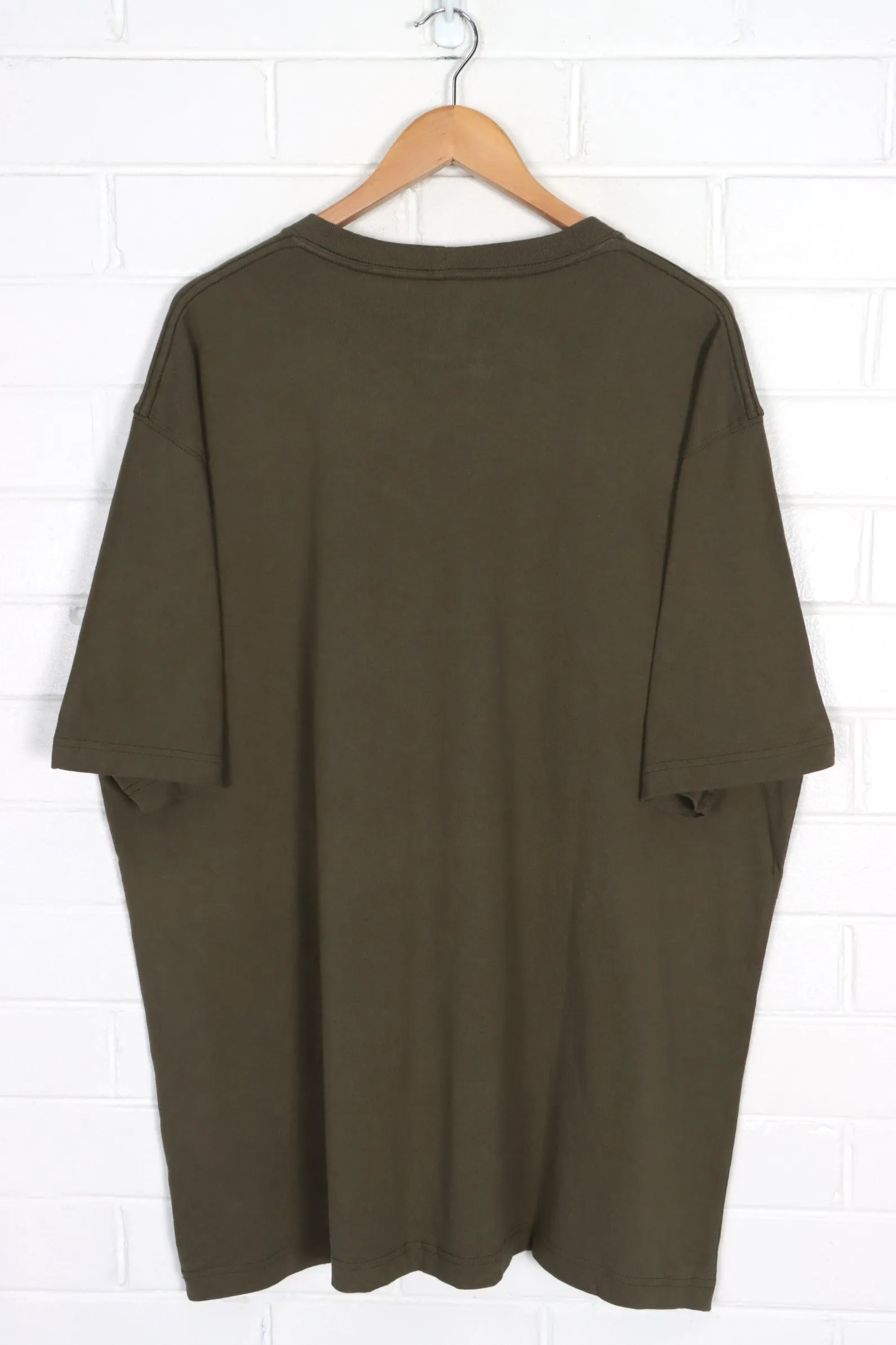 CARHARTT Olive Green 'Original Fit' Front Pocket T-Shirt (XXL)