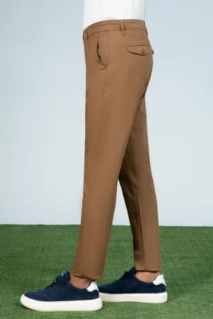 CASUAL PANT CROSS POCKET CAMEL