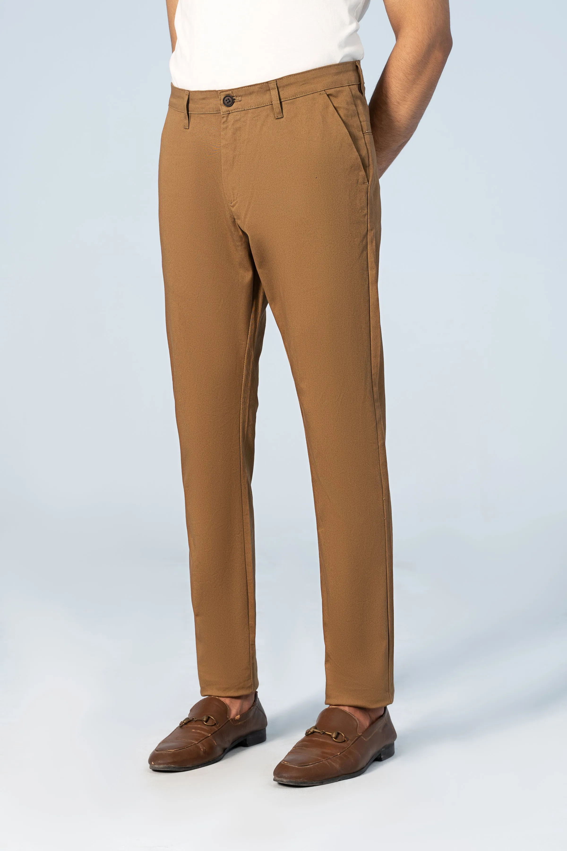 CASUAL PANT CROSS POCKET CAMEL