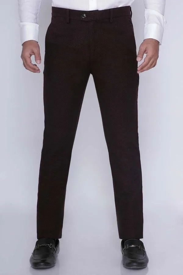 CASUAL PANT CROSS POCKET ITALIAN FIT BROWN