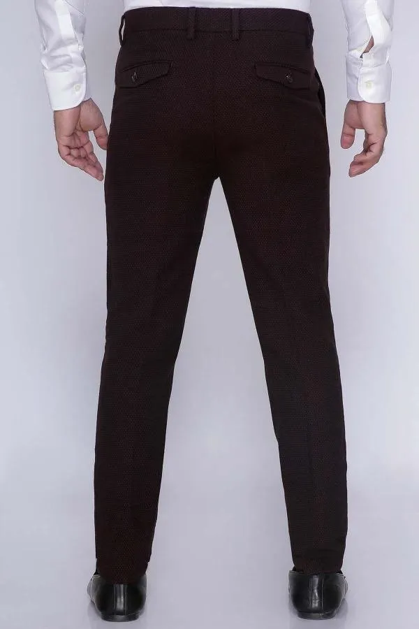 CASUAL PANT CROSS POCKET ITALIAN FIT BROWN