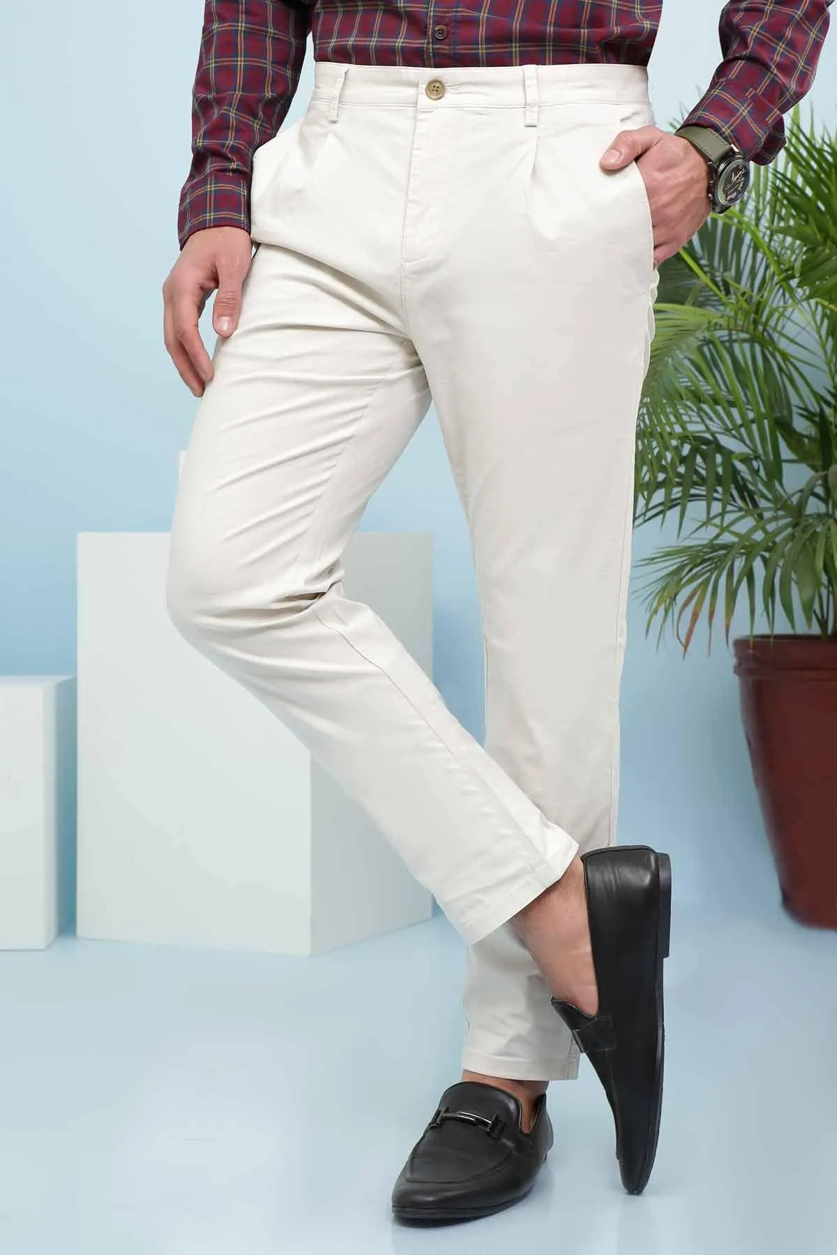 CASUAL PANT CROSS POCKET LIGHT BEIGE