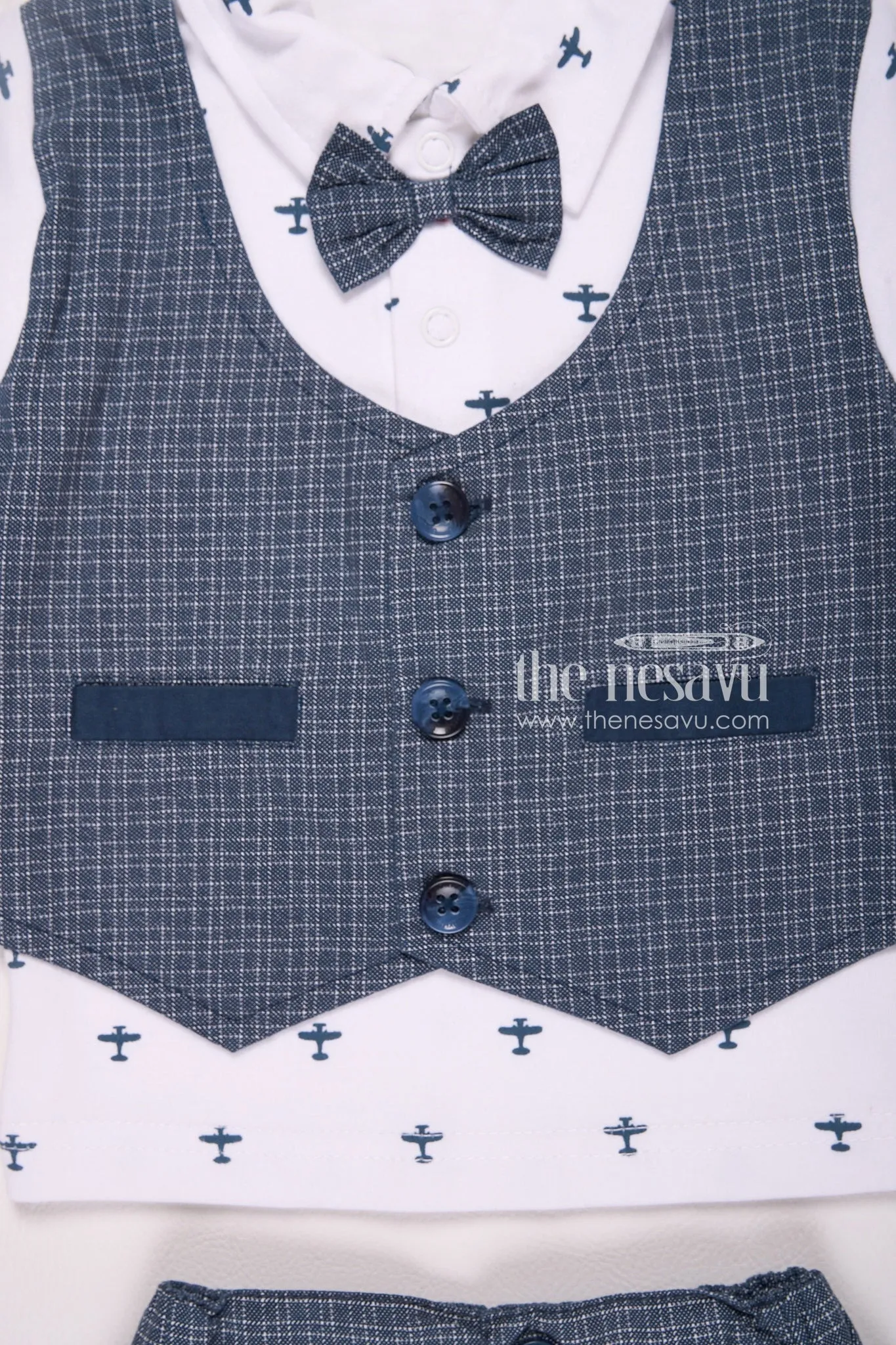 Classic Vest and Bow Tie Baby Boy Outfit